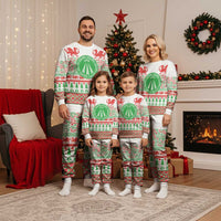 Welsh Christmas Pajama Set Awen and Celtics Culture with Xmas Elements - Polynesian Pride