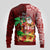 Hawaii Mele Kalikimaka Ugly Christmas Sweater Santa Claus and Hula Girl Tropical Folwer with Hawaiian Pattern LT03 - Polynesian Pride