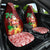 Custom Hawaii Mele Kalikimaka Car Seat Cover Santa Claus and Hula Girl Tropical Folwer with Hawaiian Pattern LT03 One Size Red - Polynesian Pride