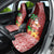 Custom Hawaii Mele Kalikimaka Car Seat Cover Santa Claus and Hula Girl Tropical Folwer with Hawaiian Pattern LT03 - Polynesian Pride