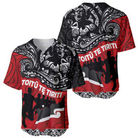Aotearoa Toitu Te Tiriti Baseball Jersey Honoring Te Tiriti o Waitangi Maori Haka LT03 - Polynesian Pride