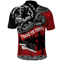 Aotearoa Toitu Te Tiriti Polo Shirt Honoring Te Tiriti o Waitangi Maori Haka
