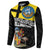 New Zealand Wellington Button Sweatshirt The Capital's Emblems Flag and Koru Art