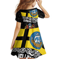 New Zealand Wellington Family Matching Tank Maxi Dress and Hawaiian Shirt The Capital's Emblems Flag and Koru Art LT03 - Polynesian Pride