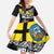 New Zealand Wellington Kid Short Sleeve Dress The Capital's Emblems Flag and Koru Art