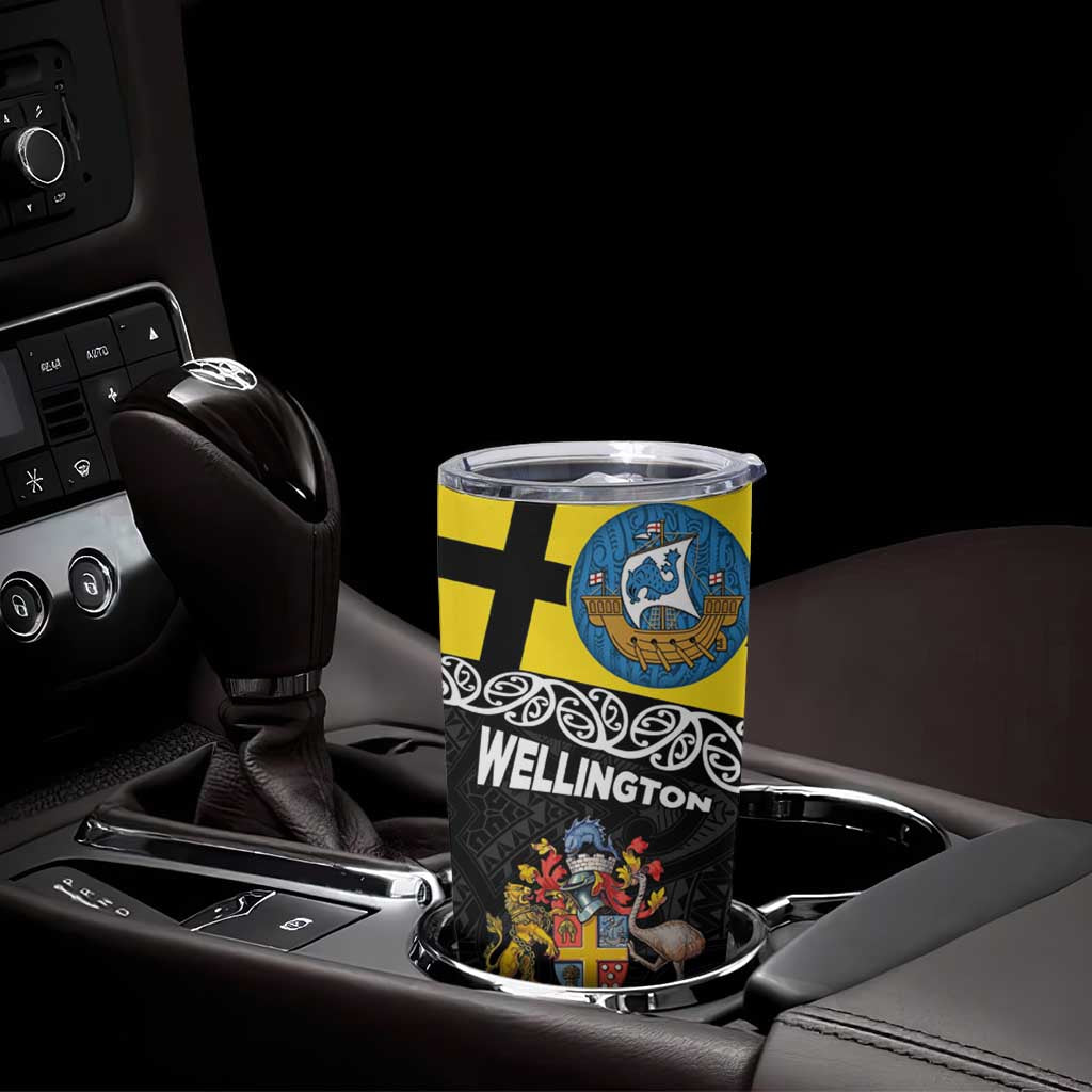 New Zealand Wellington Tumbler Cup The Capital's Emblems - Flag and Koru Art
