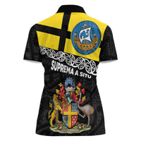 New Zealand Wellington Women Polo Shirt The Capital's Emblems Flag and Koru Art
