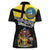 New Zealand Wellington Women Polo Shirt The Capital's Emblems Flag and Koru Art