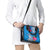 Personalised Samoa Coat Of Arms Shoulder Handbag Tropical Flower Blue Polynesian Pattern LT03 - Polynesian Pride