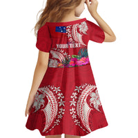 Personalised Samoa Coat Of Arms Family Matching Tank Maxi Dress and Hawaiian Shirt Tropical Flower Red Polynesian Pattern LT03 - Polynesian Pride