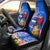 Personalised Samoa Coat Of Arms Car Seat Cover Hibiscus Polynesian Tattoo Pattern LT03 - Polynesian Pride