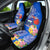 Personalised Samoa Coat Of Arms Car Seat Cover Hibiscus Polynesian Tattoo Pattern LT03 - Polynesian Pride