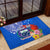 Personalised Samoa Coat Of Arms Rubber Doormat Hibiscus Polynesian Tattoo Pattern LT03 - Polynesian Pride