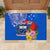 Personalised Samoa Coat Of Arms Rubber Doormat Hibiscus Polynesian Tattoo Pattern LT03 - Polynesian Pride
