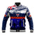 New Zealand and Australia ANZAC Day Baseball Jacket Lest We Forget Red Poppy Flowers and Soldier LT03 Unisex Blue - Polynesian Pride