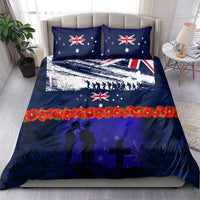 New Zealand and Australia ANZAC Day Bedding Set Lest We Forget Red Poppy Flowers and Soldier LT03 - Polynesian Pride