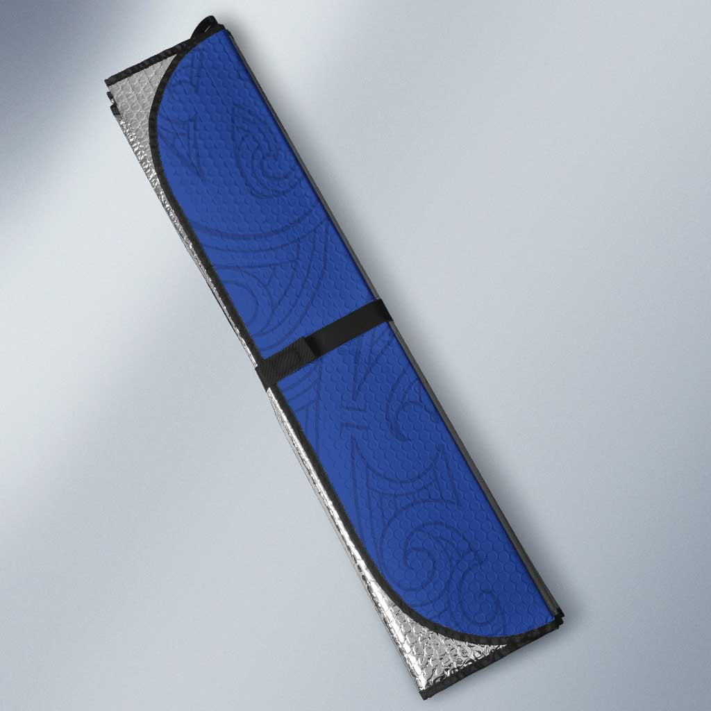 New Zealand Cricket Auto Sun Shade Kiwi Birds Haka Dance Blue Fern Sporty Style
