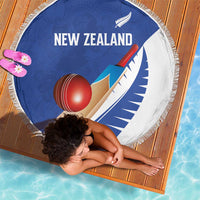 New Zealand Cricket Beach Blanket Kiwi Birds Haka Dance Blue Fern Sporty Style