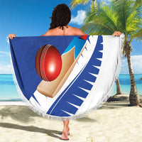 New Zealand Cricket Beach Blanket Kiwi Birds Haka Dance Blue Fern Sporty Style