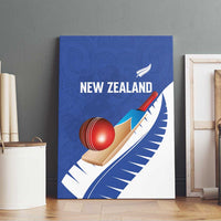 New Zealand Cricket Canvas Wall Art Kiwi Birds Haka Dance Blue Fern Sporty Style