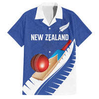 Custom New Zealand Cricket Family Matching Tank Maxi Dress and Hawaiian Shirt Kiwi Birds Haka Dance Blue Fern Sporty Style