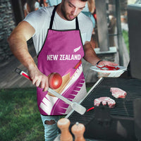 New Zealand Cricket Apron Kiwi Birds Haka Dance Pink Fern Sporty Style