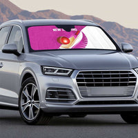 New Zealand Cricket Auto Sun Shade Kiwi Birds Haka Dance Pink Fern Sporty Style