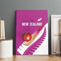 New Zealand Cricket Canvas Wall Art Kiwi Birds Haka Dance Pink Fern Sporty Style