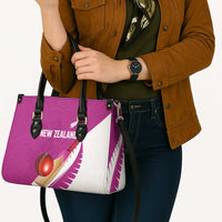 New Zealand Cricket Leather Bag Kiwi Birds Haka Dance Pink Fern Sporty Style