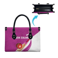 New Zealand Cricket Leather Bag Kiwi Birds Haka Dance Pink Fern Sporty Style