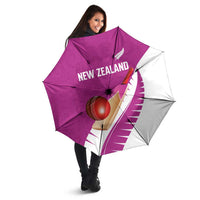 New Zealand Cricket Umbrella Kiwi Birds Haka Dance Pink Fern Sporty Style