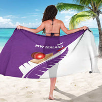 New Zealand Cricket Sarong Kiwi Birds Haka Dance Purple Fern Sporty Style