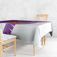 New Zealand Cricket Tablecloth Kiwi Birds Haka Dance Purple Fern Sporty Style