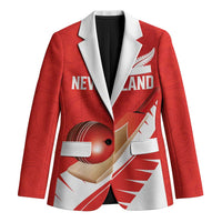 Custom New Zealand Cricket Blazer Kiwi Birds Haka Dance Red Fern Sporty Style