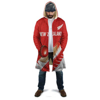 Custom New Zealand Cricket Cloak Kiwi Birds Haka Dance Red Fern Sporty Style