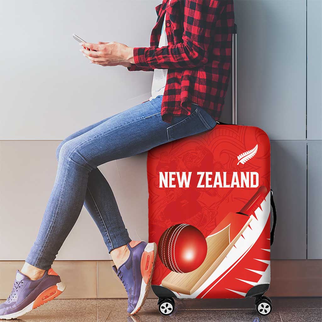New Zealand Cricket Luggage Cover Kiwi Birds Haka Dance Red Fern Sporty Style