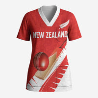 Custom New Zealand Cricket Scrub Top Kiwi Birds Haka Dance Red Fern Sporty Style