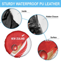 New Zealand Cricket Spare Tire Cover Kiwi Birds Haka Dance Red Fern Sporty Style