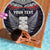 New Zealand Hei Tiki Beach Blanket Maori Purple Papua Shell Pattern LT03 - Polynesian Pride