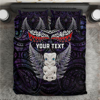New Zealand Hei Tiki Bedding Set Maori Purple Papua Shell Pattern LT03 Purple - Polynesian Pride