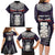 New Zealand Hei Tiki Family Matching Long Sleeve Bodycon Dress and Hawaiian Shirt Maori Purple Papua Shell Pattern LT03 - Polynesian Pride