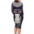 New Zealand Hei Tiki Family Matching Long Sleeve Bodycon Dress and Hawaiian Shirt Maori Purple Papua Shell Pattern LT03 - Polynesian Pride
