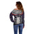 New Zealand Hei Tiki Off Shoulder Sweater Maori Purple Papua Shell Pattern LT03 - Polynesian Pride