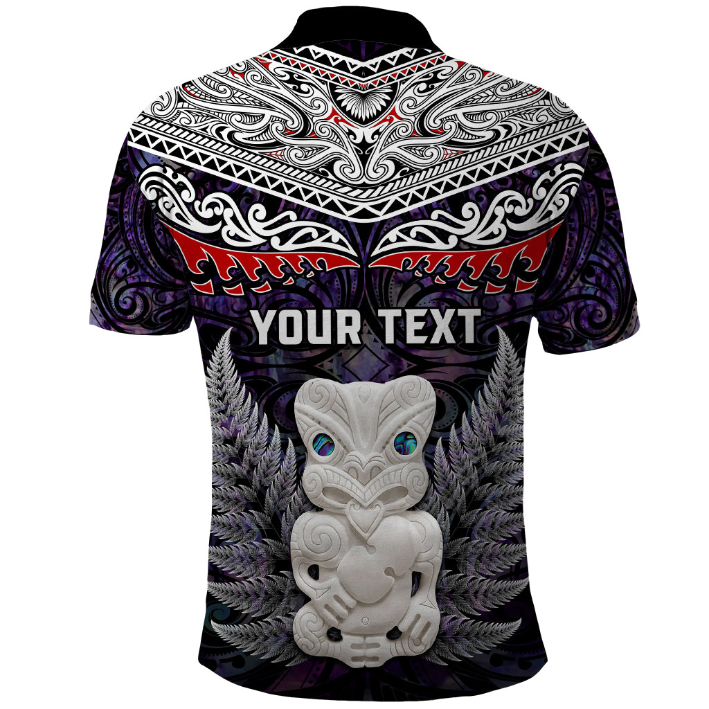 New Zealand Hei Tiki Polo Shirt Maori Purple Papua Shell Pattern LT03 - Polynesian Pride