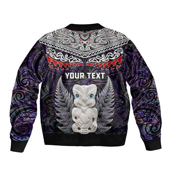 Tiki Pattern Print Men's Bomber Jacket