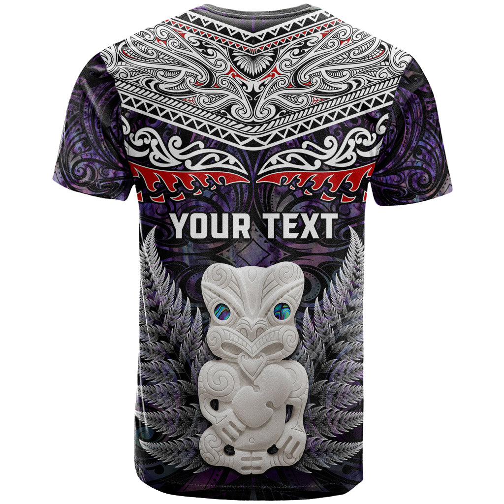 New Zealand Hei Tiki T Shirt Maori Purple Papua Shell Pattern LT03 - Polynesian Pride