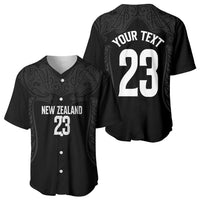 New Zealand Basketball Ta Moko Tribal Custom Baseball Jersey