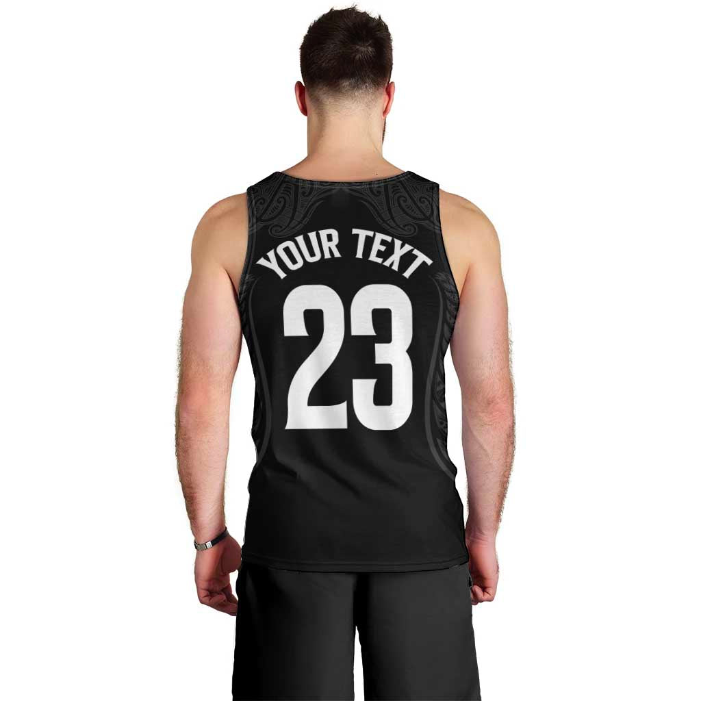New Zealand Basketball Ta Moko Tribal Custom Men Tank Top LT03 - Polynesian Pride