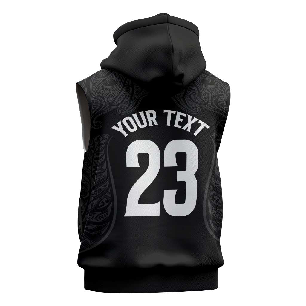 New Zealand Basketball Ta Moko Tribal Custom Sleeveless Hoodie LT03 - Polynesian Pride