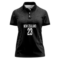 New Zealand Basketball Ta Moko Tribal Custom Women Polo Shirt
